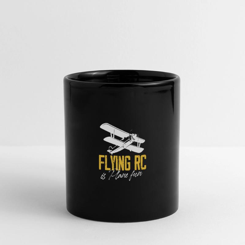 flying rc is plane fun Design for a rc plane Full Colour Panoramic Mug