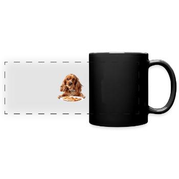 Cocker Spaniel - Mug panoramique uni - noir - Devant