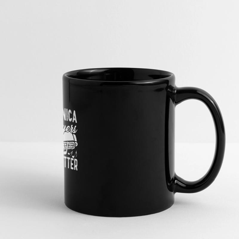 Harmonica Player Duet Better Full Colour Panoramic Mug
