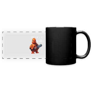 NERVOUS AT THE END - Full Colour Panoramic Mug - black - Front