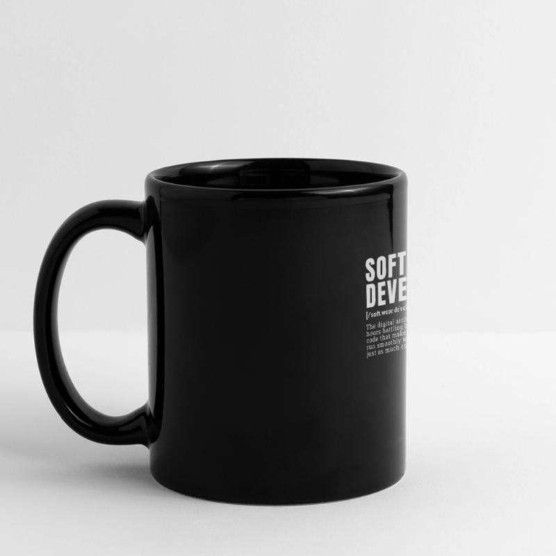 Funny Software Developer Occupation Definition Occ Panorama-Tasse farbig