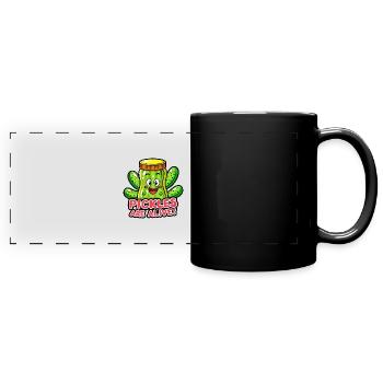 PICKLES ARE ALIVE - Full Colour Panoramic Mug - black - Front