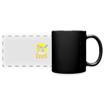 Zeus Goddess Greek Mythology - Full Colour Panoramic Mug - black - Front