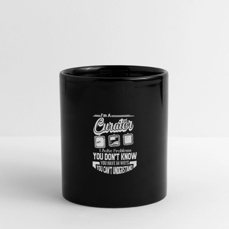 Curator Curator Solves Problems Full Colour Panoramic Mug