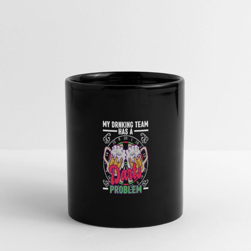 My Drinking Team Has Problem Dart Full Colour Panoramic Mug