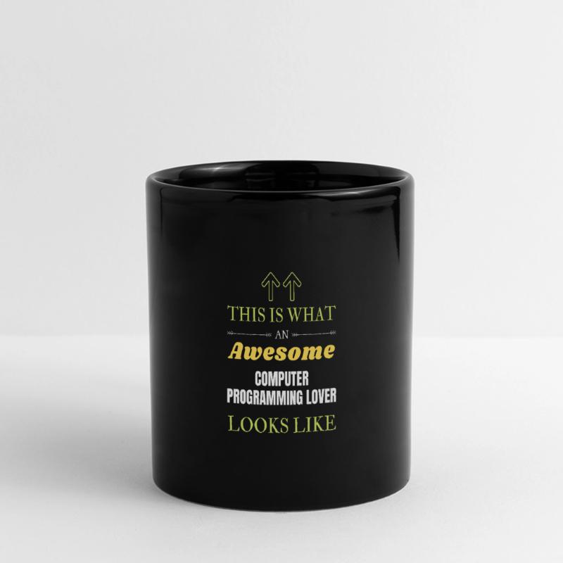 This is what an awesome Computer programming lover Full Colour Panoramic Mug
