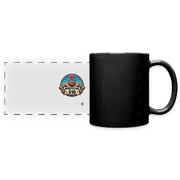 Pleite Luchador Wrestler - Kämpfe für 10$ - Panorama-Tasse farbig - Schwarz - Vorne