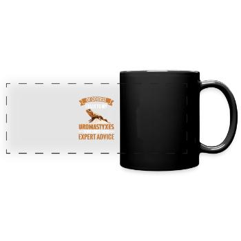 Of course, sometimes I talk to my - Full Colour Panoramic Mug - black - Front