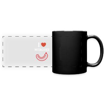 Merguez - Panorama-Tasse farbig - Schwarz - Vorne