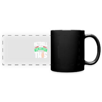 Netball Me Are Like - Panorama-Tasse farbig - Schwarz - Vorne