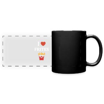 french fries - Full Colour Panoramic Mug - black - Front
