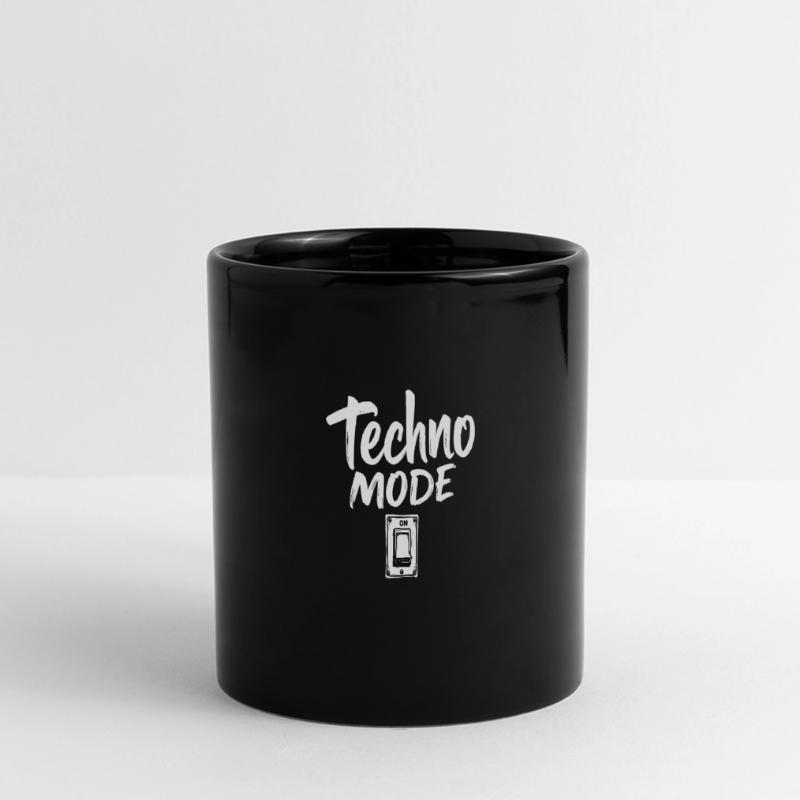 Techno Mode On Techno Techno Musik Techno Panorama-Tasse farbig