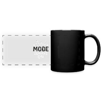 Mode de papa toujours sur drôle papa disant pères - Mug panoramique uni - noir - Devant