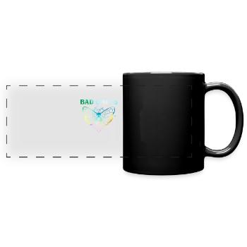 Bad Omens Schmetterlingskunst mit Totenkopf und - Panorama-Tasse farbig - Schwarz - Vorne