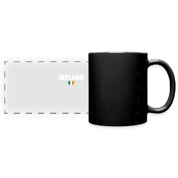 Ireland Irland Irische Flagge Stolzer Ire - Panorama-Tasse farbig - Schwarz - Vorne