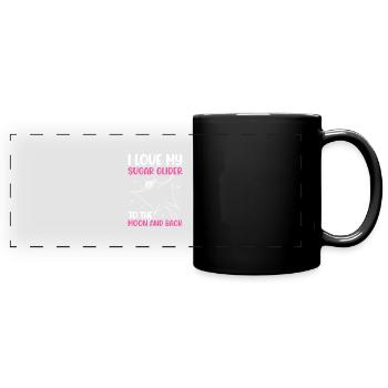 Sugar glider - Full Colour Panoramic Mug - black - Front