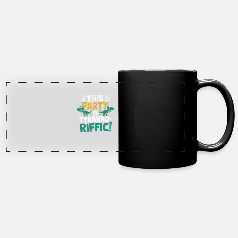 Dinosaur Party Decorations - Full Colour Panoramic Mug - black
