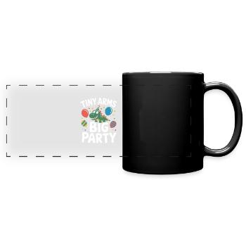 Dinosaur Party Decorations - Full Colour Panoramic Mug - black - Front