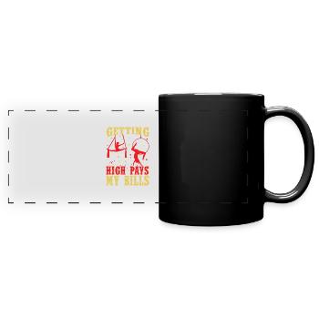 Circus Trapeze for Trapeze Artist Costume - Full Colour Panoramic Mug - black - Front