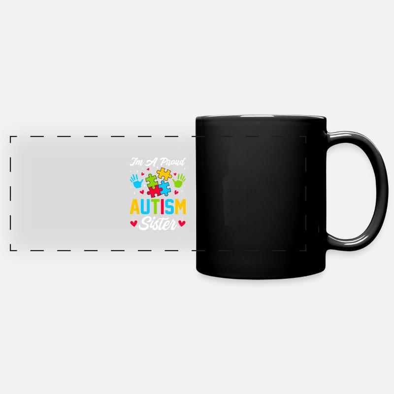 Temps pour mon baptême Première Communion - Mug panoramique uni - noir