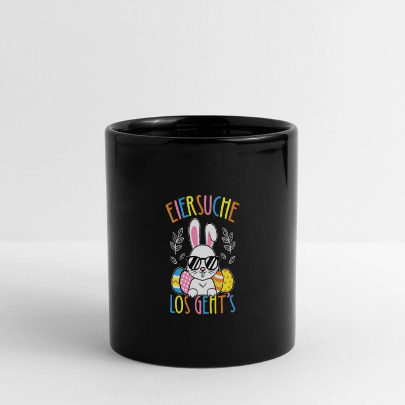 Egg Hunt Let's Go Easter Easter Bunny Easter Eggs Full Colour Panoramic Mug