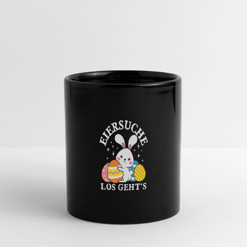 Egg Hunt Let's Go Easter Easter Bunny Easter Eggs Full Colour Panoramic Mug