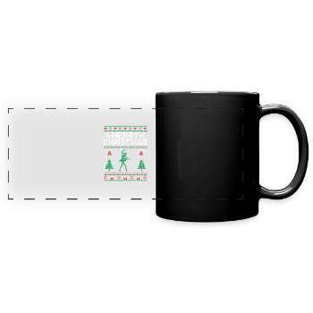 Xmas Dancing For Dancing Dancer Choreography - Full Colour Panoramic Mug - black - Front