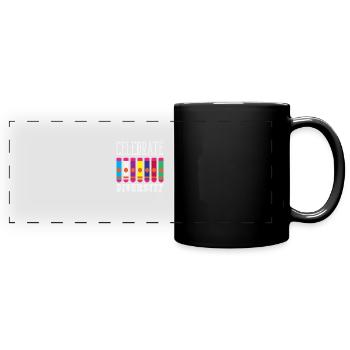 Le bingo célèbre la diversité vivante - Mug panoramique uni - noir - Devant