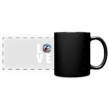 Puffin - Full Colour Panoramic Mug - black - Front