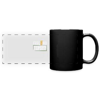 Vous vous sentez pompette ? Dicton drôle de barman - Mug panoramique uni - noir - Devant