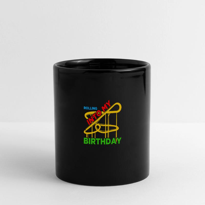Rolling into Amusement Park Rollercoaster Roller Coaster Full Colour Panoramic Mug