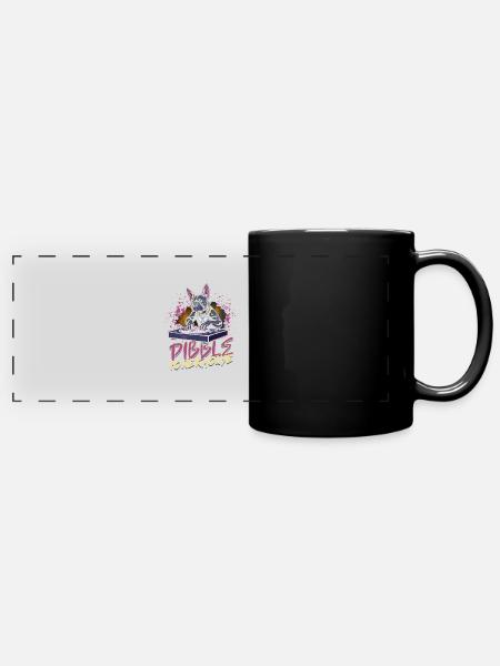 Pitbull Pitbulls Pibble Powerhouse - Panorama-Tasse farbig - Schwarz