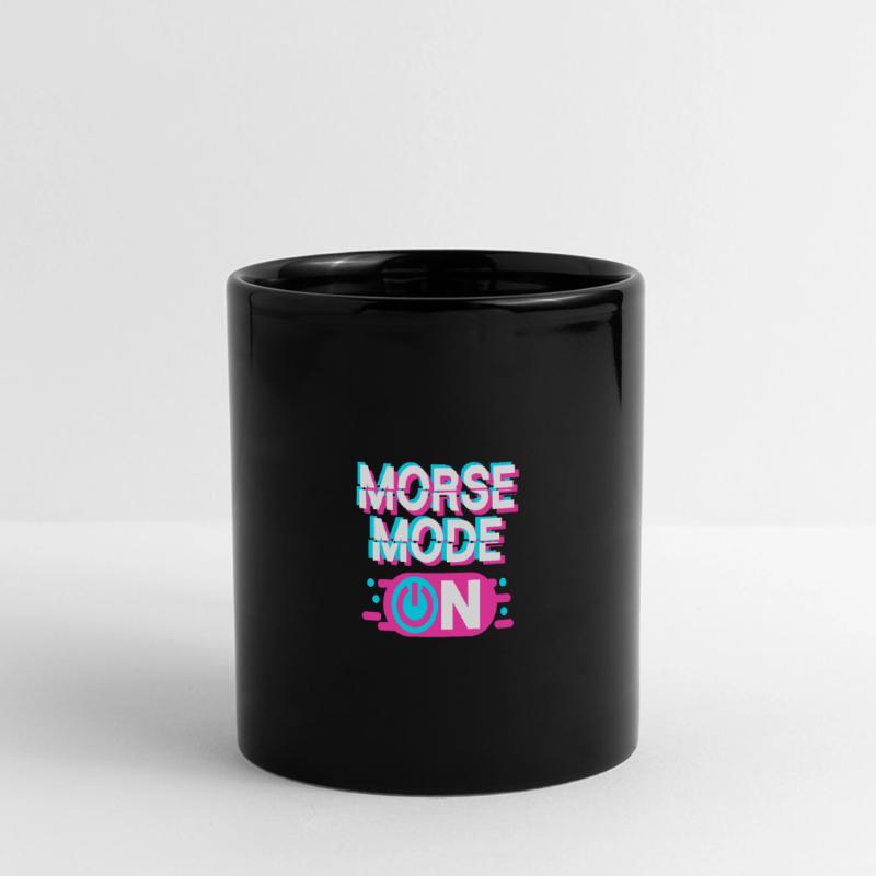 Morsecode, Morse, code Morse activé Mug panoramique uni
