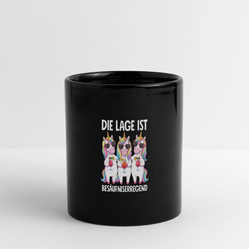 Die Lage Ist Besäufniserregend Panorama-Tasse farbig