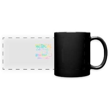 Scientifique de laboratoire Chargement Tie Dye Drôle MLS Médical - Mug panoramique uni - noir - Devant