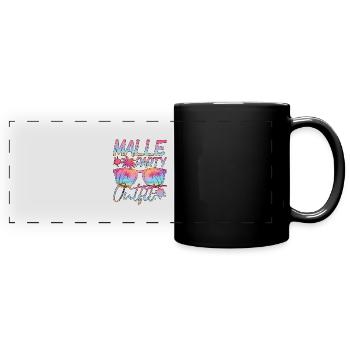 Malle Party Crew Groupes Motif Mallorca Party - Mug panoramique uni - noir - Devant