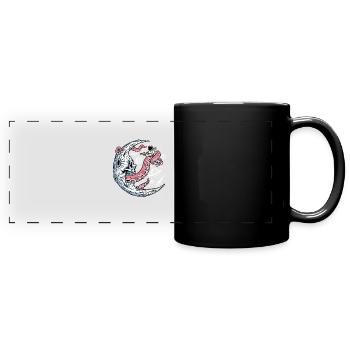 Space Battle with Alien Tentacles - Panorama-Tasse farbig - Schwarz - Vorne