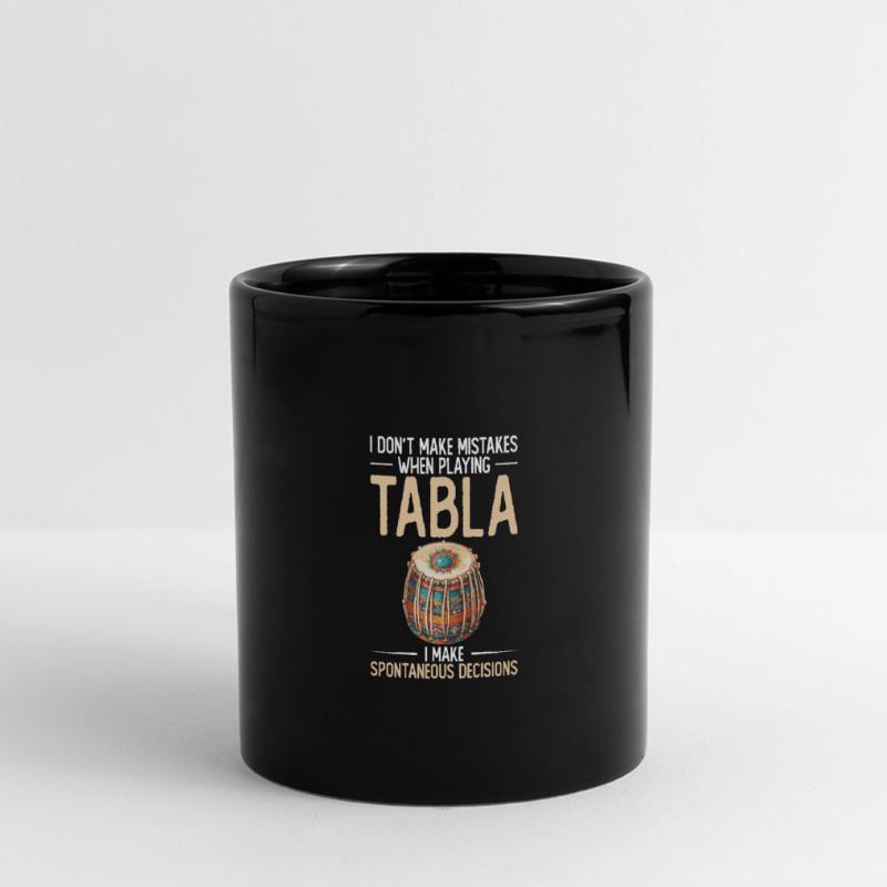 I don't make mistakes playing tabla, Full Colour Panoramic Mug