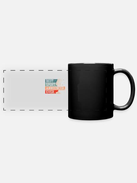 Funny Sports Ansager - Panorama-Tasse farbig - Schwarz