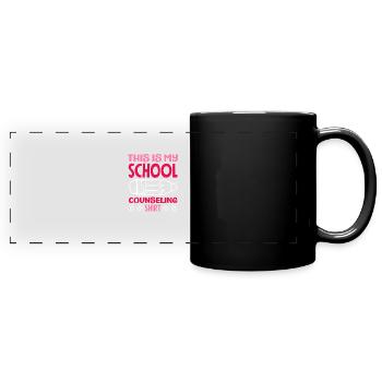 School Counselor This Is My Counseling - Full Colour Panoramic Mug - black - Front