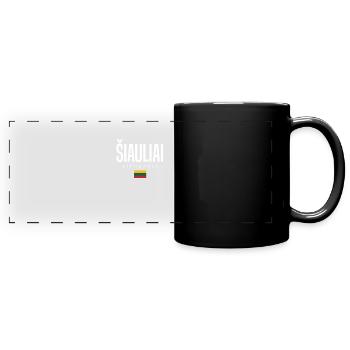 Šiauliai, Lithuania - Full Colour Panoramic Mug - black - Front