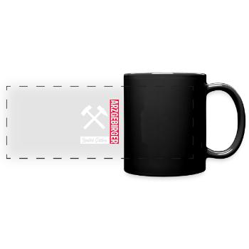 Erzgebirger Limitiert - Panorama-Tasse farbig - Schwarz - Vorne