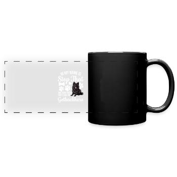 Hallo, Mein Name Ist, Dass Sie Mich Für Jeden - Panorama-Tasse farbig - Schwarz - Vorne