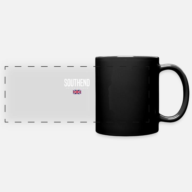 Southend England Großbritannien - Panorama-Tasse farbig - Schwarz