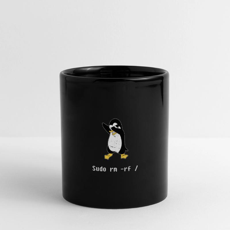 Sudo rm RF Admin Sysadmin Java Linux Gift Full Colour Panoramic Mug