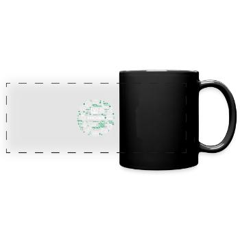 Hacker - Panorama-Tasse farbig - Schwarz - Vorne