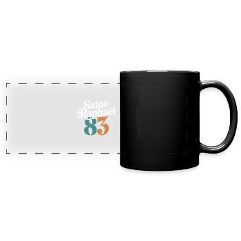 Saint-Raphaël 83 - Mug panoramique uni - noir - Devant