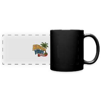 Benidorm Vibes 2025 - Panorama-Tasse farbig - Schwarz - Vorne