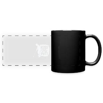 Golfspieler Golfplatz Golfer - Panorama-Tasse farbig - Schwarz - Vorne