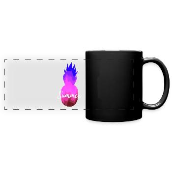 Sommer - Panorama-Tasse farbig - Schwarz - Vorne